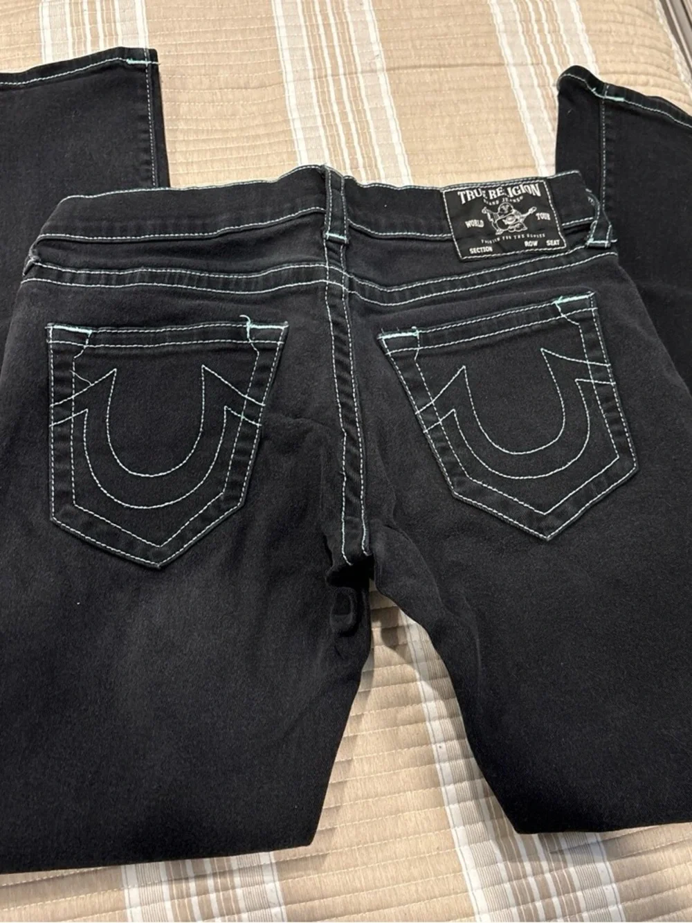 True Religion Men’s Relaxed Straight Jeans - Black